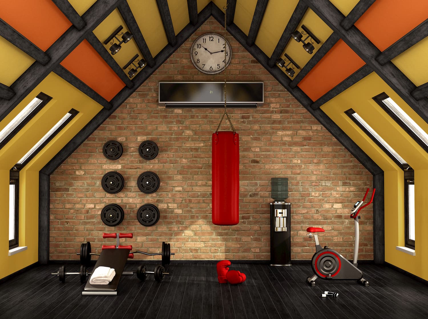 Inspirations for setting up a gym at home