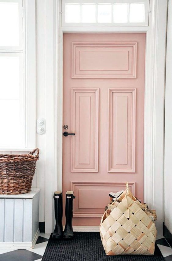 Use radiant colors to paint your interior doors